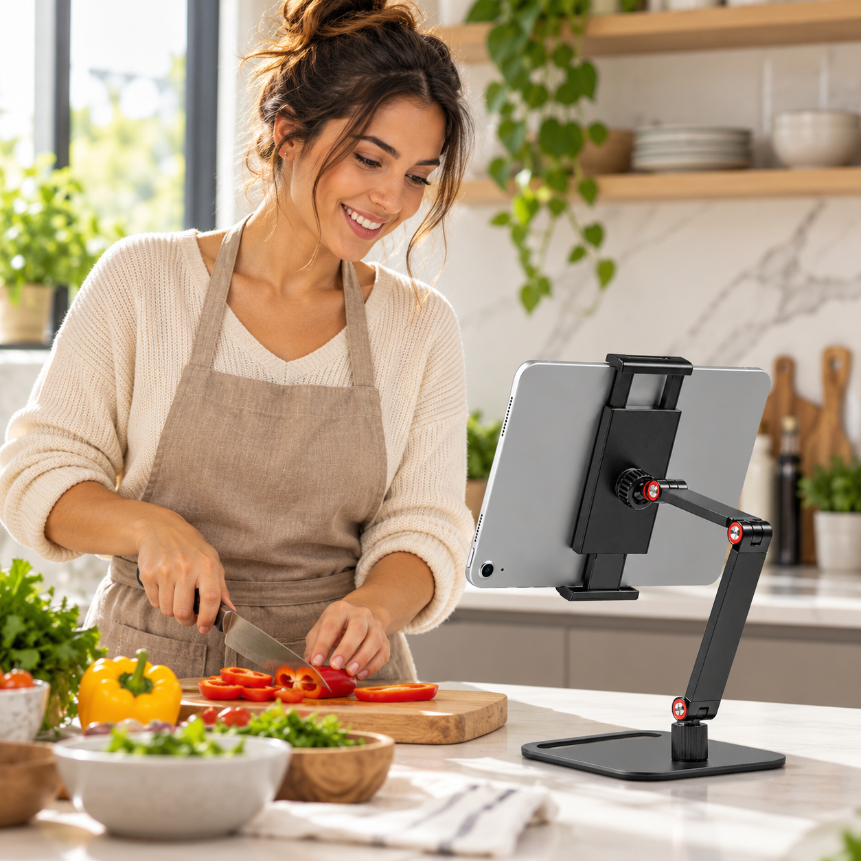 WAWO FlexDesk 360 - Ângulo baixo para leitura de receita, partitura ou anotações.